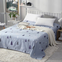 HKM-508051 Cotton Printed Sheets - 100% Cotton, 40 Count, 128x68 Density