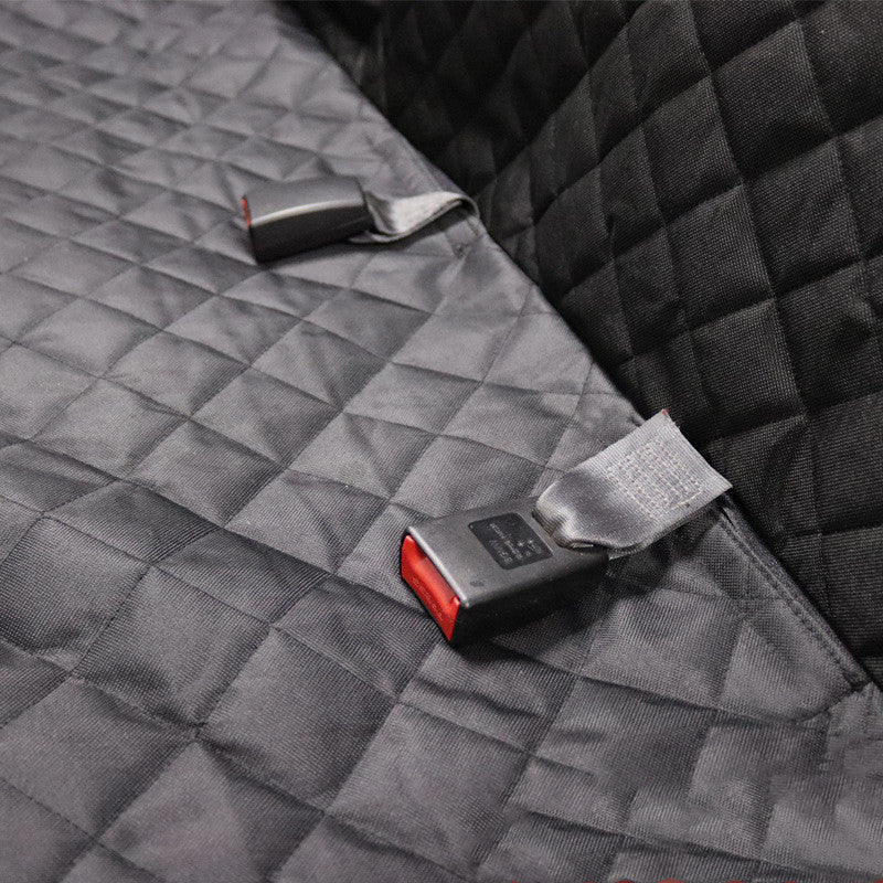 HKM-508051 Luxury Rear Two-Seater Dog Mat with Isolation Net and Adjustable Safety Strap for Medium to Large Dogs