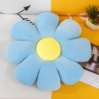 HKM-508115 Custom Soft Plush Daisy Flower Seat Cushion - Adorable Flower-Shaped Throw Pillow for All Ages