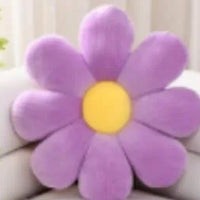 HKM-508115 Custom Soft Plush Daisy Flower Seat Cushion - Adorable Flower-Shaped Throw Pillow for All Ages