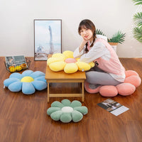 HKM-508115 Custom Soft Plush Daisy Flower Seat Cushion - Adorable Flower-Shaped Throw Pillow for All Ages