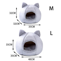 HKM-508243 Removable and Washable Cat Sleeping Nest with Soft Plush Lining and Arctic Velvet