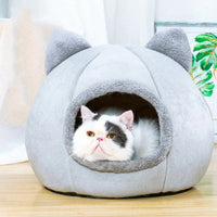 HKM-508243 Removable and Washable Cat Sleeping Nest with Soft Plush Lining and Arctic Velvet