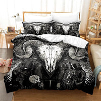 HKM-508435 Dark Satan Theme Down Quilt Cover Set - Various Sizes Available