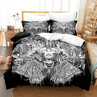 HKM-508435 Dark Satan Theme Down Quilt Cover Set - Various Sizes Available