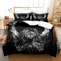 HKM-508435 Dark Satan Theme Down Quilt Cover Set - Various Sizes Available