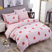 HKM-508435 Polyester Fiber Bed Linen and Quilt Cover Set - Multiple Sizes Available