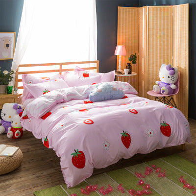 HKM-508435 Polyester Fiber Bed Linen and Quilt Cover Set - Multiple Sizes Available