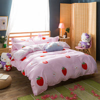 HKM-508435 Polyester Fiber Bed Linen and Quilt Cover Set - Multiple Sizes Available