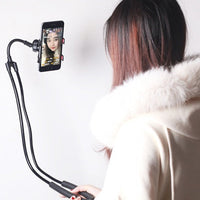 HKM-508499 Adjustable Mobile Phone Desk Stand for Live Streaming and Watching TV, Foldable and Multi-functional