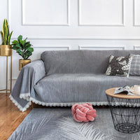 HKM-508499 Universal Nordic Style Chenille Sofa Cover in Multiple Colors