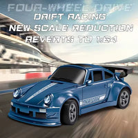 HKM-508691 1/64 Scale Mini RC Drift Car - 4WD High-Speed Remote Control Vehicle with Lights for Kids and Beginners