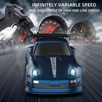 HKM-508691 1/64 Scale Mini RC Drift Car - 4WD High-Speed Remote Control Vehicle with Lights for Kids and Beginners