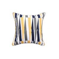 HKM-508819 Geometric Pattern Cotton Printed Pillowcase, 45x45cm, Filled with PP Cotton