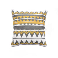 HKM-508819 Geometric Pattern Cotton Printed Pillowcase, 45x45cm, Filled with PP Cotton