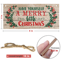 HKM-508883 Christmas Cartoon Beech Craft Pendant Decoration - 20.3cm x 10.8cm, 87g