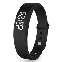 HKM-508947 V9 Smart Bracelet with Body Temperature Monitoring, Touch Display, Vibration Alerts, and USB Interface
