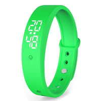 HKM-508947 V9 Smart Bracelet with Body Temperature Monitoring, Touch Display, Vibration Alerts, and USB Interface