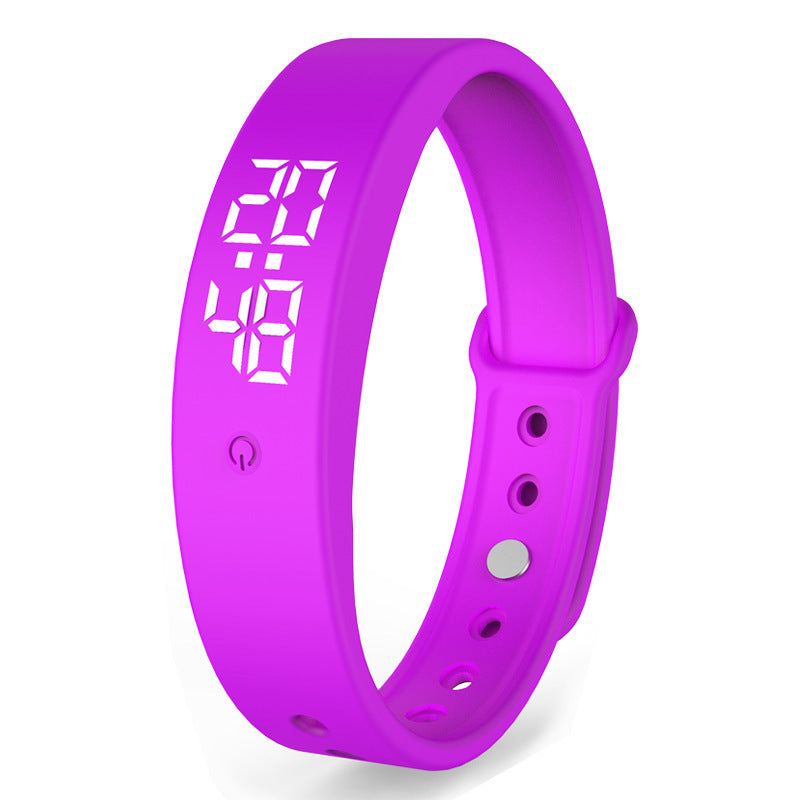 HKM-508947 V9 Smart Bracelet with Body Temperature Monitoring, Touch Display, Vibration Alerts, and USB Interface