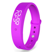 HKM-508947 V9 Smart Bracelet with Body Temperature Monitoring, Touch Display, Vibration Alerts, and USB Interface