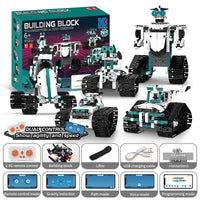 HKM-509011 5-in-1 Steam App Programming Building Block Set for Kids, Educational DIY Assembly Robot Toys, Age 8+