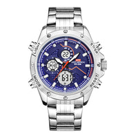 HKM-509011 Waterproof Smart Watch with LED Light, Stainless Steel Design, 15-21cm Adjustable Length, 172g Weight