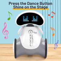 HKM-509075 Interactive Programming Robot Toy for Kids - RC Educational Robot with Light & Sound Features, Ages 2 & Up
