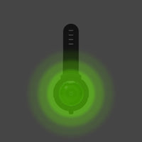 HKM-509139 LED Dog Walking Light Pendant - USB Rechargeable Anti-Lost Light for Medium Dogs - Available in Red, Green, and Blue