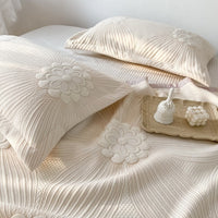 HKM-509587 Cozy Gauze Towel Quilt for Air Conditioning - Multiple Sizes and Floral Patterns Available