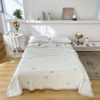 HKM-509587 Cozy Gauze Towel Quilt for Air Conditioning - Multiple Sizes and Floral Patterns Available