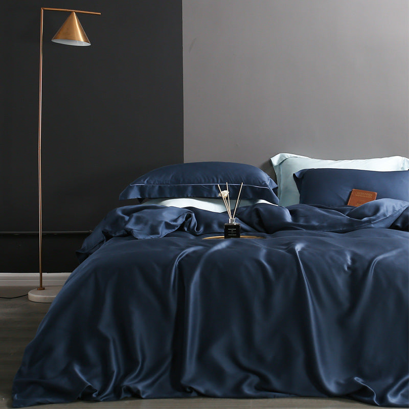 HKM-509587 Tencel Double-Sided Duvet Cover Set with Pillowcases and Sheet - Various Sizes Available