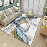HKM-509651 Cartoon Printed Polyester Fiber Floor Mats for Living Room and Bedroom