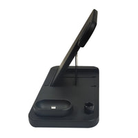 HKM-509651 Three-in-One Portable Folding Wireless Charger with Type-C Interface – Black/White
