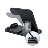 HKM-509651 Three-in-One Portable Folding Wireless Charger with Type-C Interface – Black/White