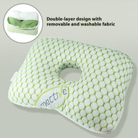 HKM-509715 New Chinese Style Single Hole Ear Pillow for Adults - 39x28x6 cm, Polyester Fiber Fill