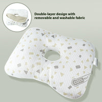 HKM-509715 New Chinese Style Single Hole Ear Pillow for Adults - 39x28x6 cm, Polyester Fiber Fill