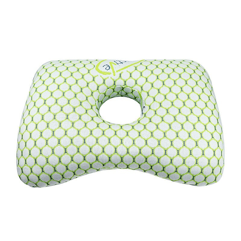 HKM-509715 New Chinese Style Single Hole Ear Pillow for Adults - 39x28x6 cm, Polyester Fiber Fill