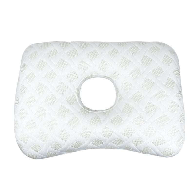 HKM-509715 New Chinese Style Single Hole Ear Pillow for Adults - 39x28x6 cm, Polyester Fiber Fill