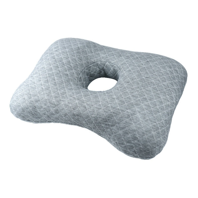 HKM-509715 New Chinese Style Single Hole Ear Pillow for Adults - 39x28x6 cm, Polyester Fiber Fill