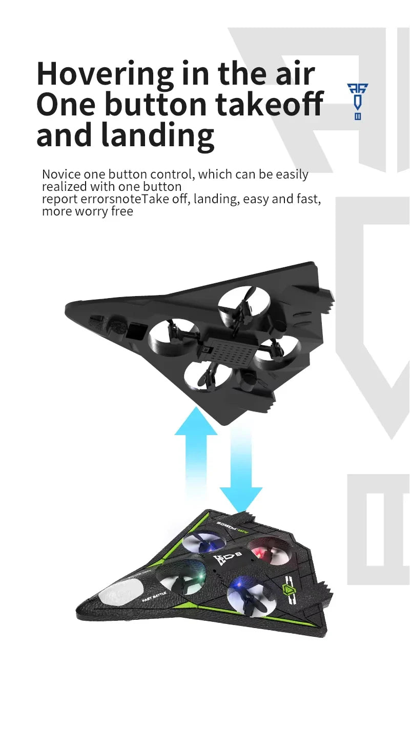 HKM-509843 360° Flip Remote-Controlled Foam Drone - Outdoor Flying with Brushless Motor in Headless Mode
