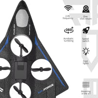 HKM-509843 360° Flip Remote-Controlled Foam Drone - Outdoor Flying with Brushless Motor in Headless Mode