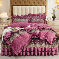 HKM-509907 Detachable Bedding Set with Duvet Cover and Bed Skirt, Nordic Style