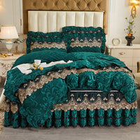 HKM-509907 Detachable Bedding Set with Duvet Cover and Bed Skirt, Nordic Style