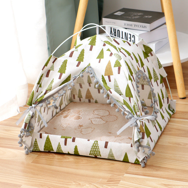 HKM-509971 Cat Tent Cat Cat House Enclosed Pet Bed