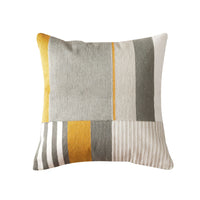 HKM-509971 Nordic Simple Embroidered Pillow Cover - Cotton Cushion with Stripes for Home Décor