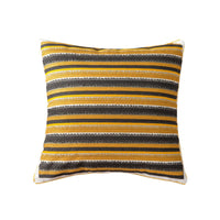 HKM-509971 Nordic Simple Embroidered Pillow Cover - Cotton Cushion with Stripes for Home Décor
