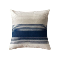 HKM-509971 Nordic Simple Embroidered Pillow Cover - Cotton Cushion with Stripes for Home Décor