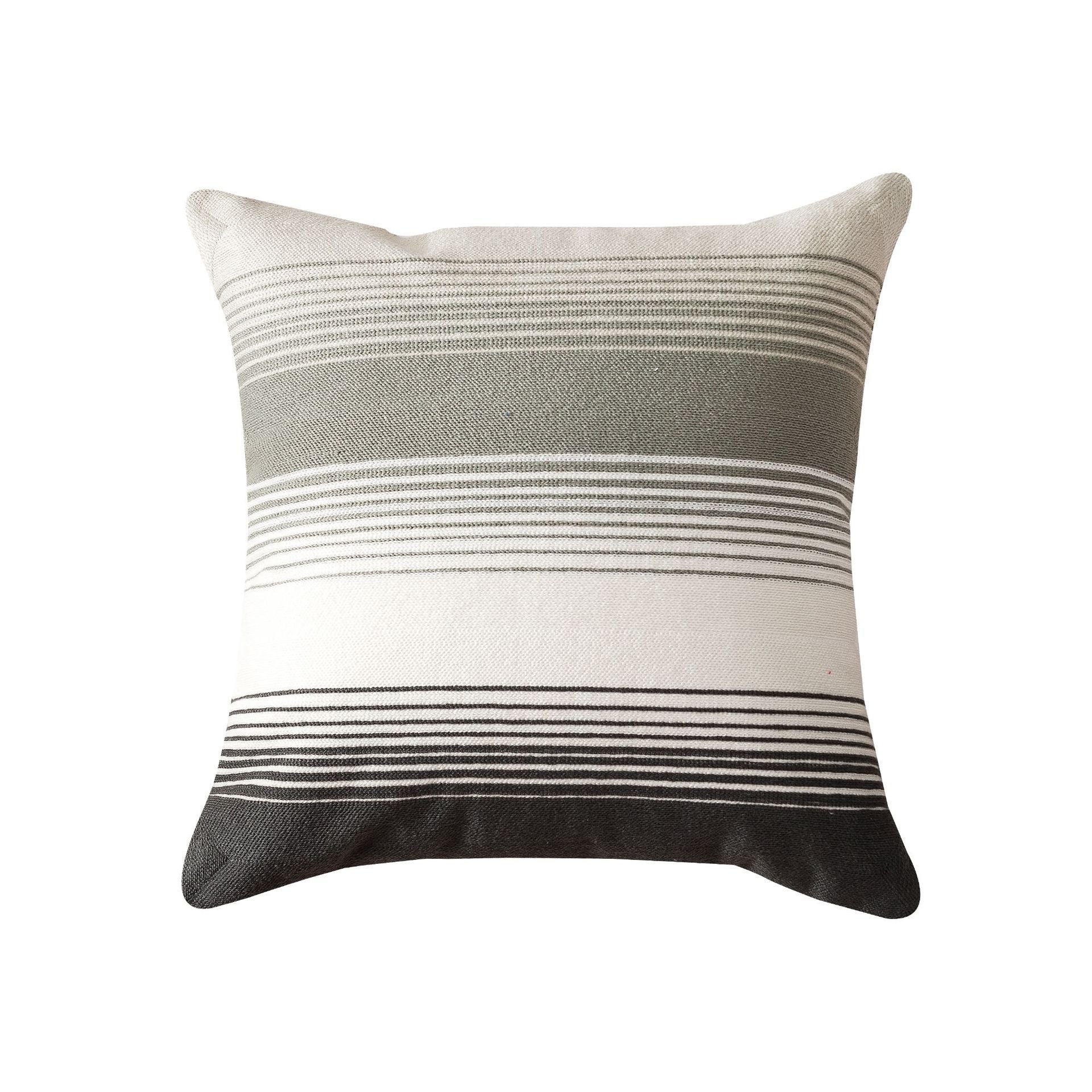 HKM-509971 Nordic Simple Embroidered Pillow Cover - Cotton Cushion with Stripes for Home Décor