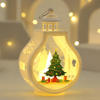 HKM-510035 Romantic Christmas Candle Lamp - Snowman, Old Man, Deer, or Christmas Tree Ornaments in White and Colorful Designs