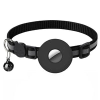 HKM-510099 Adjustable Reflective Pet Collar with Bell for Airtag - Waterproof and Shockproof Design for Small Dogs and Cats